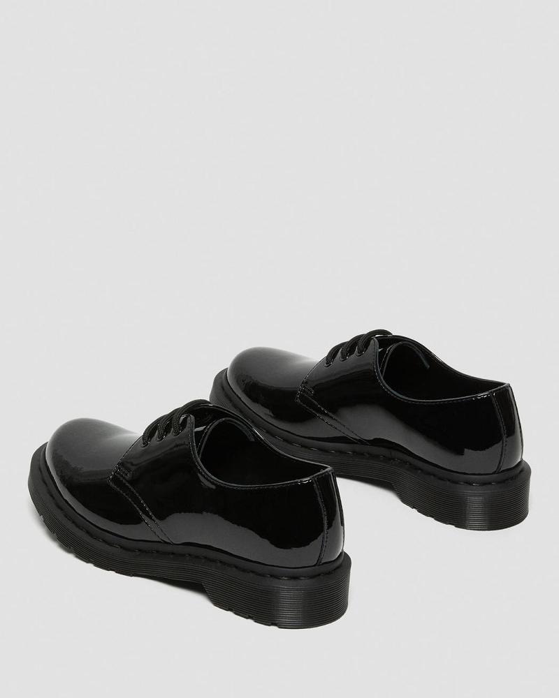 Zapatos Oxford Dr Martens 1461 Mono Charol Cuero Mujer Negros | MX 435ZUT